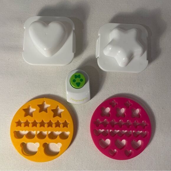 Rice mold and seaweed punch set kids lunch bento box lunch - Picture 4 of 7